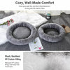 Round Plush Pet Bed for Cats and Small Dogs