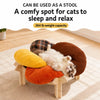 Petal-Shaped Elevated Pet Bed with Removable Washable Cover