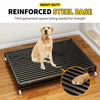 Iron Dog Crate with Potty Tray for Medium to Large Dogs