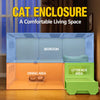 Indoor Cat House with Integrated Litter Box