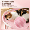 Round Elevated Pet Bed with Breathable Fabric