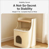 Square Sisal Cat Scratcher Barrel with Cat Resting Area