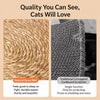 Round Woven Cattail Grass Cat Scratcher Mat