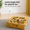 Wooden Cat Maze Toy with Scratch Pad