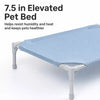 Elevated Pet Bed with Steel Frame and Washable Fabric