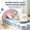 All-Season Waterproof Pet Sofa Bed with Removable Cover