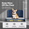 Plastic Dog Potty Tray with Wall, Wire Grid, and Drawer