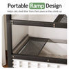 Enclosed Cat Litter Box Cabinet with Upper Storage Shelf