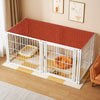 Indoor Metal Pet Playpen with Door and Roof for Cats & Small Dogs