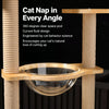Cat Tree with Space Capsule Bed and Rope Scratching Post