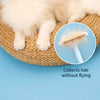 Long-and-Short Tooth Pet Grooming Rake Comb for Dogs and Cats