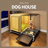 Indoor Small Dog Crate with Separate Sleeping and Potty Areas