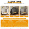 Iron Dog Crate with Potty Tray for Medium to Large Dogs