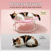 Round Elevated Pet Bed with Breathable Fabric