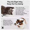 Retractable Cat Teaser Wand with Feather and Plush Attachments