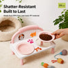Elevated Double Ceramic Pet Bowl for Cats & Dogs