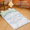 Cartoon-Print Pet Mat for Dogs and Cats