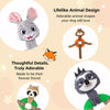 Plush Squeaky Dog Toy with Playful Animal Character Design