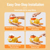 Duck-Shaped Rotating Treat Feeder Toy for Cats and Dogs