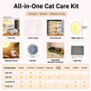 Indoor Cat House with Integrated Litter Box