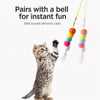 Hanging Feather Teaser Wand Toy for Cats