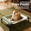 Elevated Pet Cot Bed with Removable Cushion for Dogs & Cats