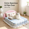 All-Season Waterproof Pet Sofa Bed with Removable Cover