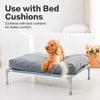 Elevated Pet Bed with Steel Frame and Washable Fabric