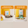 Automatic Pet Feeder with Dual Food and Water Bowls