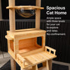 Cat Tree with Space Capsule Bed and Rope Scratching Post
