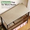 Enclosed Cat Litter Box Cabinet with Upper Storage Shelf