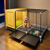 Indoor Small Dog Crate with Separate Sleeping and Potty Areas
