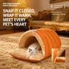 Enclosed Faux Fur Pet Bed