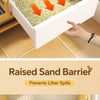 Multi-Level Cat Cage with Litter Box