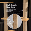 Cat Tree with Space Capsule Bed and Rope Scratching Post