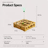 Wooden Cat Maze Toy with Scratch Pad