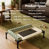 Elevated Pet Cot Bed with Removable Cushion for Dogs & Cats