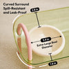 Double Pet Bowl Set with Slow-Feed Design and Splash Control