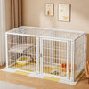 Indoor Metal Pet Playpen with Door and Roof for Cats & Small Dogs