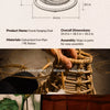 Handwoven Rattan Hanging Basket Pet Bed