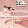 Round Elevated Pet Bed with Breathable Fabric
