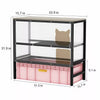 Enclosed Cat Litter Box Cabinet with Upper Storage Shelf