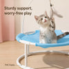 Round Elevated Pet Bed with Breathable Fabric