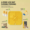 4-Compartment Silicone Lick Mat for Dogs