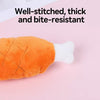 Squeaky Plush Chicken Leg Dog Toy