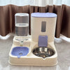 Pet Food and Water Bowl with Separate Compartments and Measured Feeding