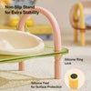 Double Pet Bowl Set with Slow-Feed Design and Splash Control
