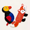 Squeaky Oxford Cloth Dog Toy with Crinkle Paper