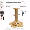 Sisal Cat Scratching Post with Climbing Tower
