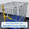 Heavy-Duty Galvanized Steel Dog Kennel for Indoor & Outdoor Use